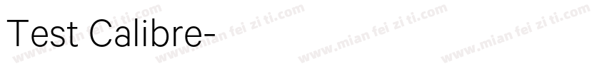 Test Calibre字体转换